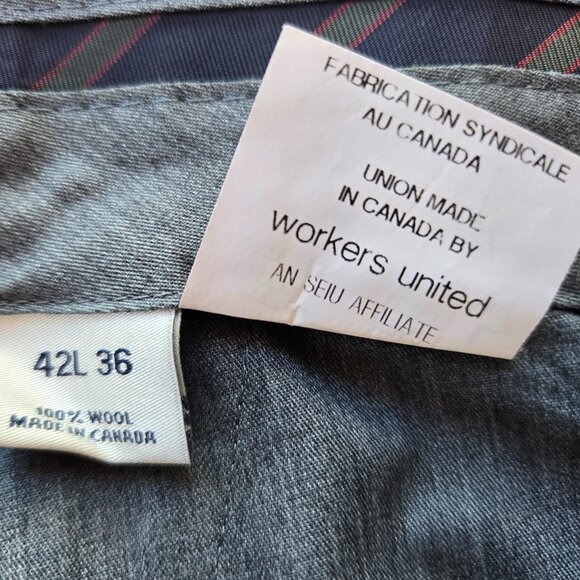 Cremieux Collection Men's Loro Piana Blue Pinstripe Wool 3 Piece Suit 42L - Picture 9 of 11